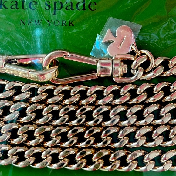 🔥🔥🆕♠️KATE SPADE GOLD 46.8” CROSSBODY CHAIN /REPLACEMENT BAG STRAP - Picture 8 of 10